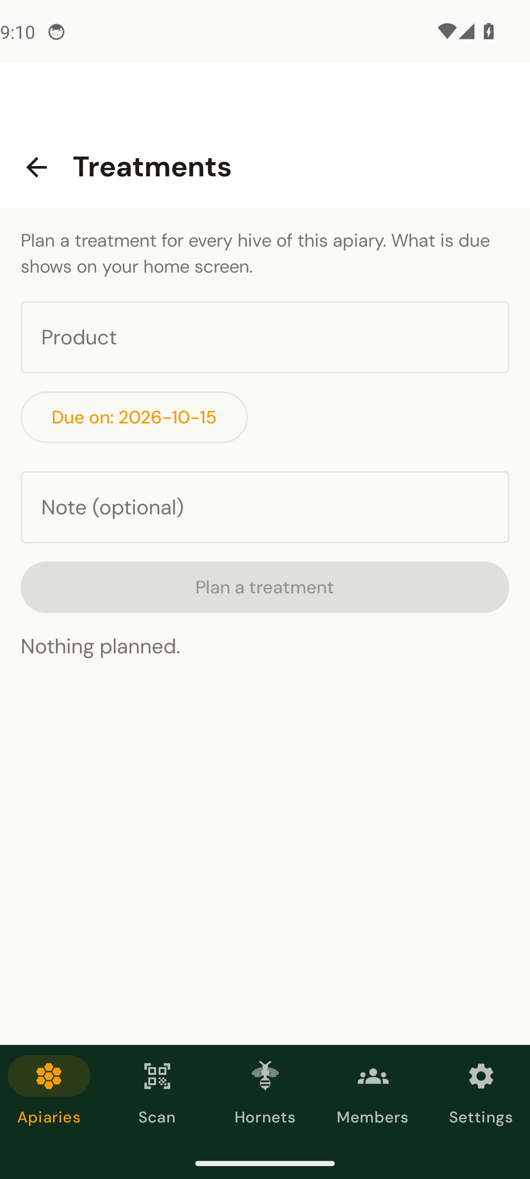 Plan a treatment and tick it off